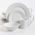 16 Piece Fine Ceramic Dinnerware Set - White