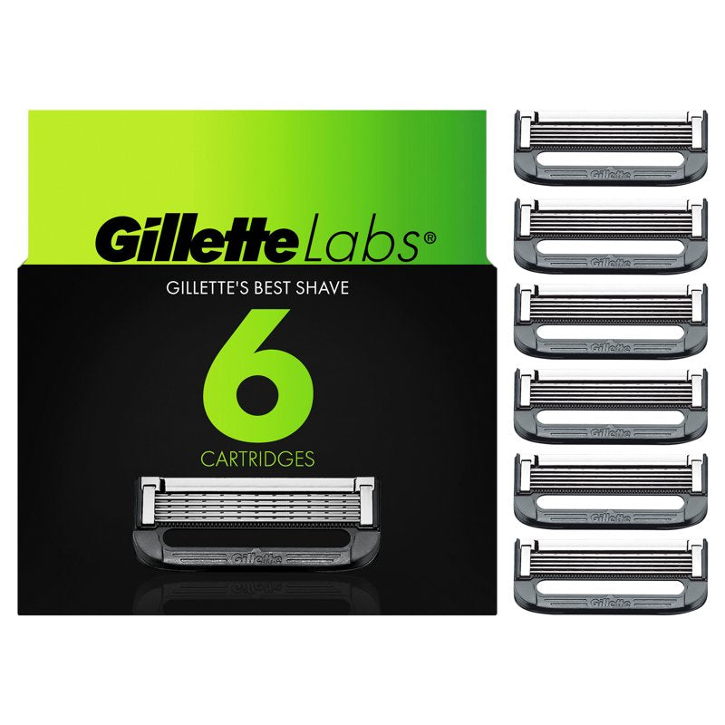 Universal Razor Blade Refills with Exfoliating Bar - 6 Pack