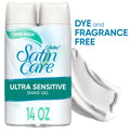 Ultra Sensitive Shaving Gel for Women - Fragrance-Free, 14 oz Twin Pack