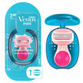 Mini Travel Razor for Women with White Tea Blade Refill and Travel Case