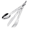 Glacier Stainless 3-Piece Camp Utensil Set - Durable & Compact