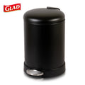 1.2 Gallon Stainless Steel Small Step Trash Can - Black