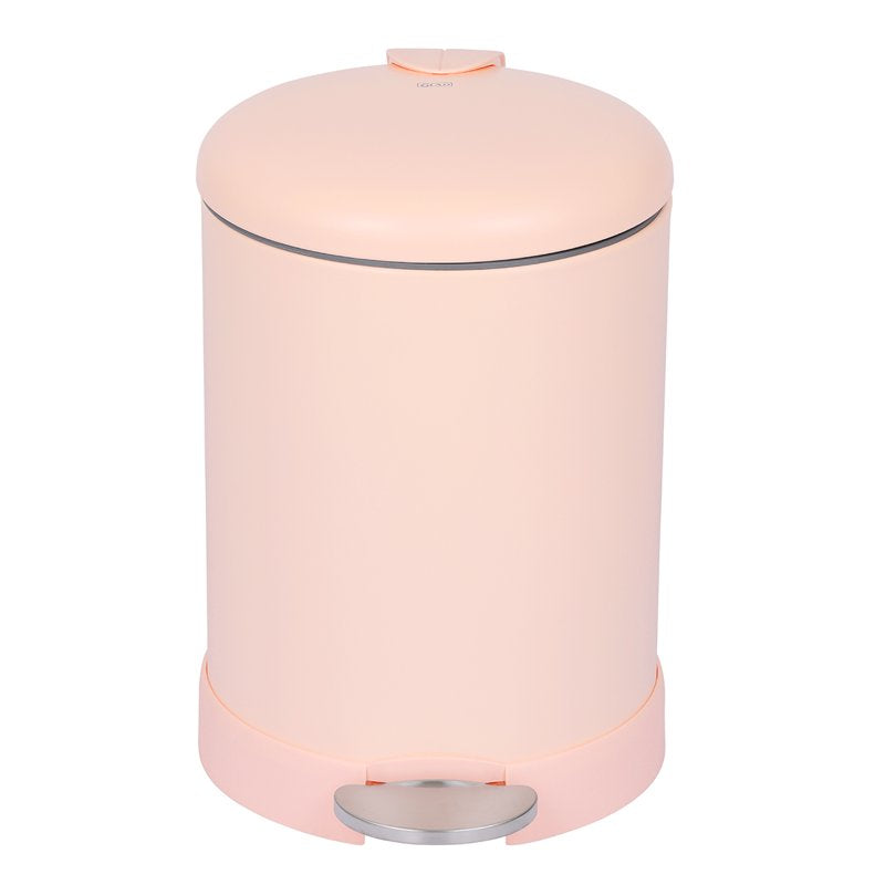 1.2 Gallon Stainless Steel Bathroom Trash Can - Pink