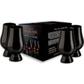 Black Glencairn Whiskey Glass Set - 4 Blind Tasting Glasses