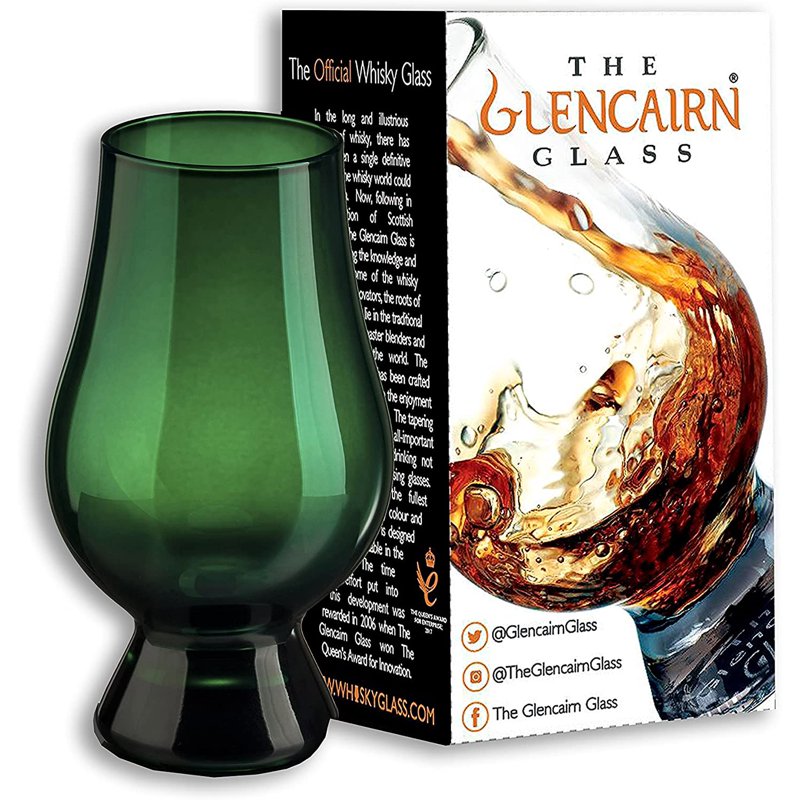 Green Glencairn Whiskey Glass - Official Tasting Glass Gift Box
