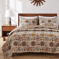 Global Trends Alta Reversible Cotton Quilt Set - 3-Piece King/Cal King