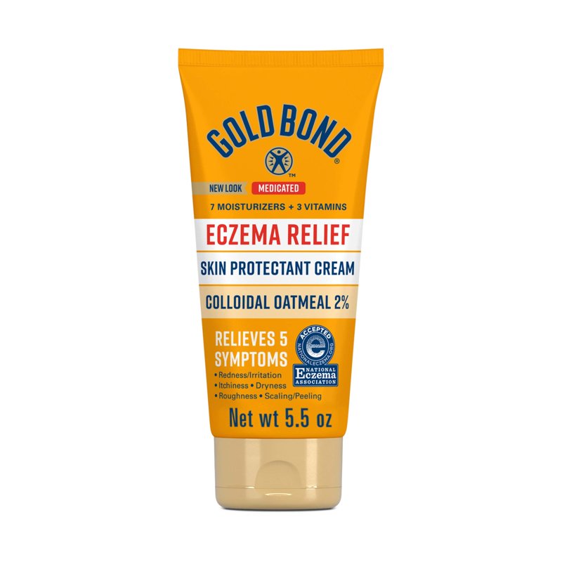 Medicated Eczema Relief Cream with 2% Colloidal Oatmeal, 5.5 oz.