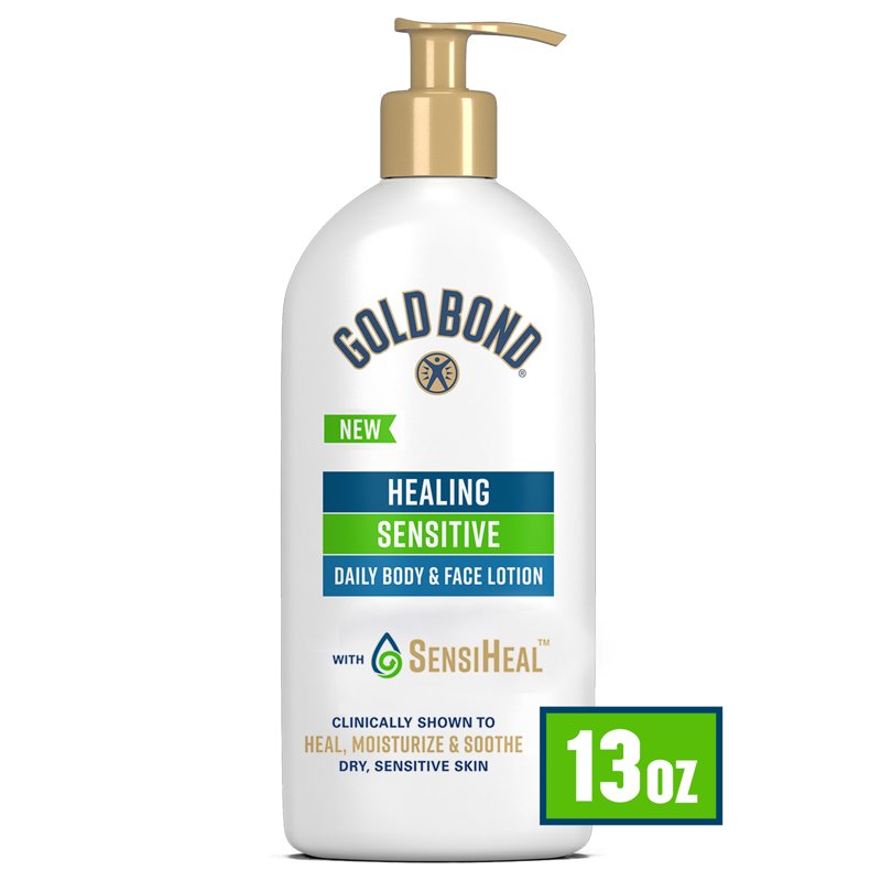 Healing Daily Body and Face Lotion for Dry Sensitive Skin, 13 oz