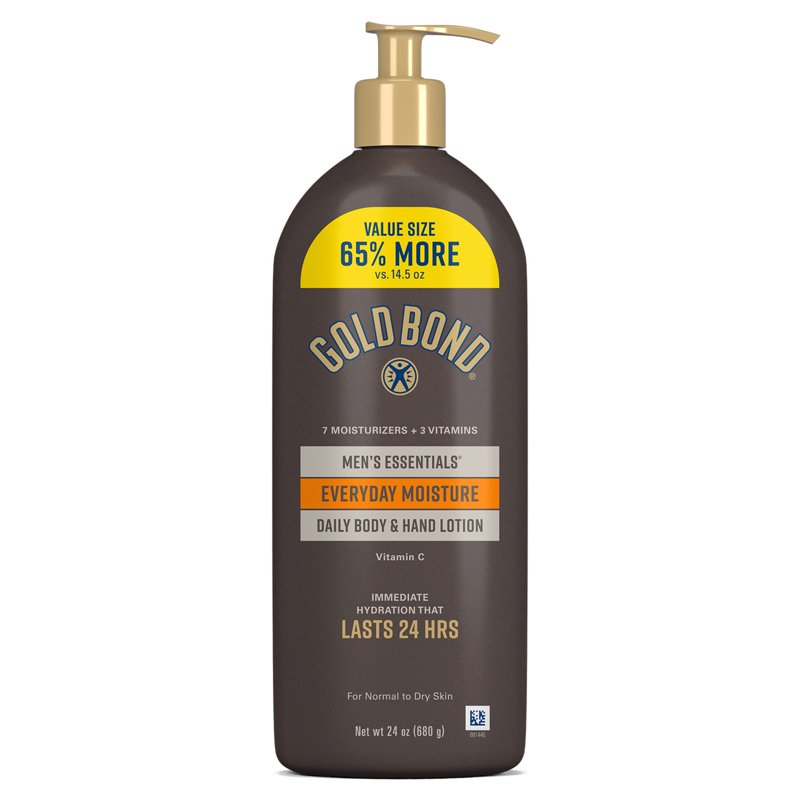 Men's Everyday Moisturizing Body and Hand Lotion for Dry Skin