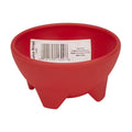Large Plastic Salsa Bowl - 14oz Condiment Serving Dish, Red