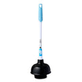 Toilet Plunger with 16-In Ergonomic Handle - Heavy Duty Rubber Head - Single