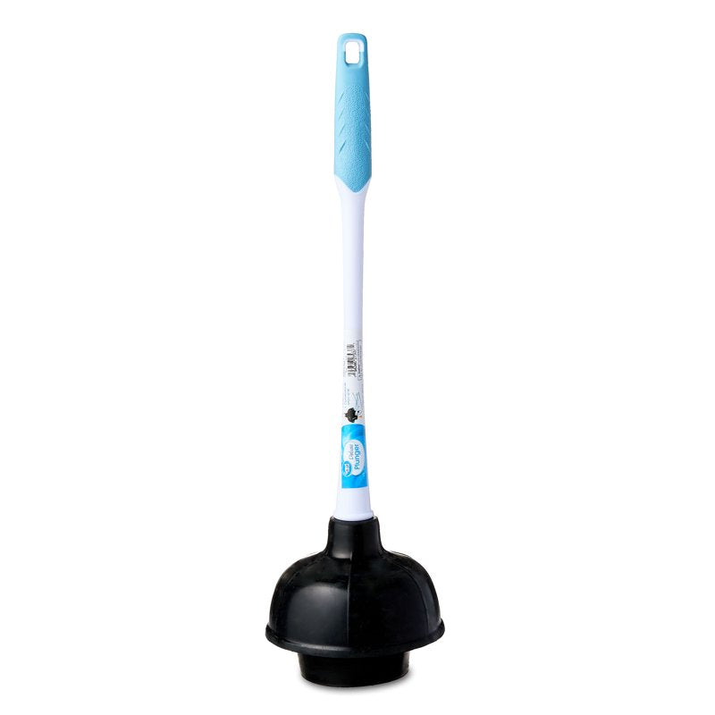 Toilet Plunger with 16-In Ergonomic Handle - Heavy Duty Rubber Head - Single