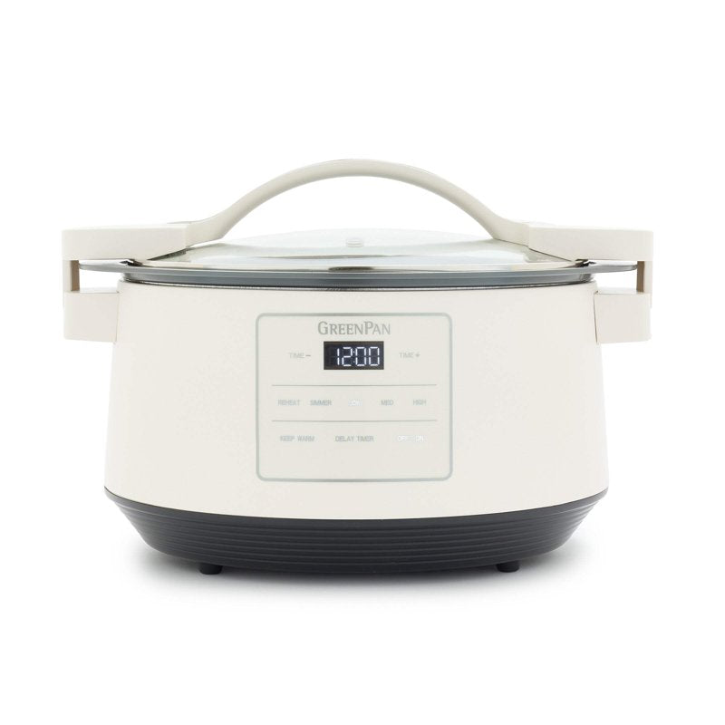 8 Quart Locking Lid Slow Cooker - Family Size, Cream