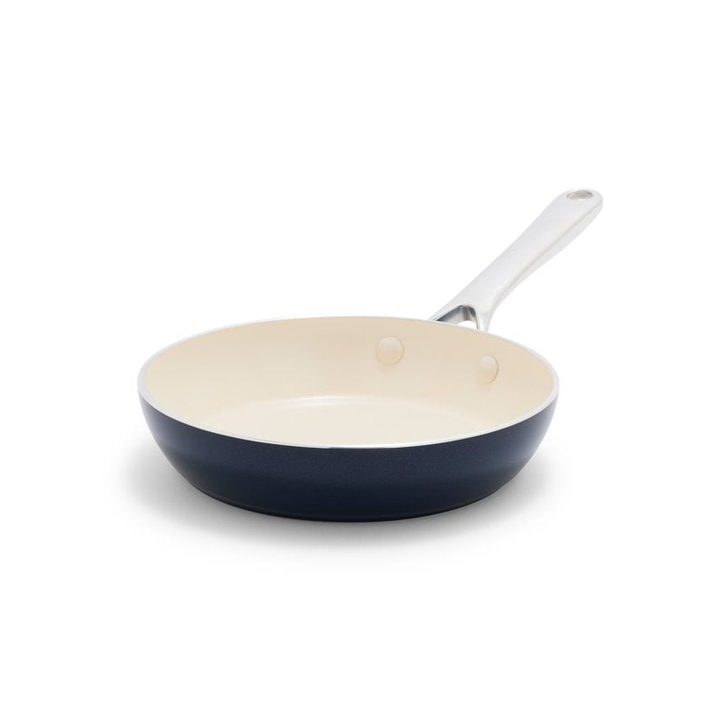 8" Ceramic Nonstick Fry Pan - Toxin-Free, Dishwasher Safe - Oxford Blue