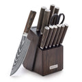 Premium Stainless Steel Knife Set with Acacia Wood Block - 13 Pieces