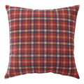 Plaid Throw Pillow 18 Inch - Red, Orange, Yellow Indoor Cushion