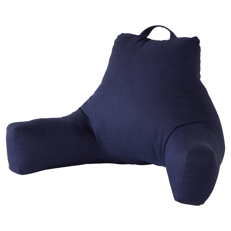 Jumbo Cobalt Blue Polyester Bed Rest Pillow with Support & Handle - Greendale Home Fashions - Variation of Blue