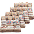 Triple-Layered Chair Pad - 18x18 Seat Cushion - Phoenix - Set of 4
