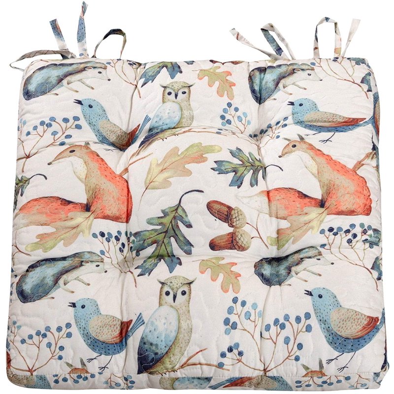 Triple-Layered Chair Pad - 18x18 Seat Cushion - Willow