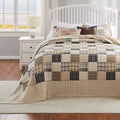 King Reversible Cotton Bedspread Set - Taupe Oxford Collection by Greenland Home