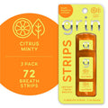 Citrus Mint Breath Strips - 72 Sugar-Free Dissolvable Strips