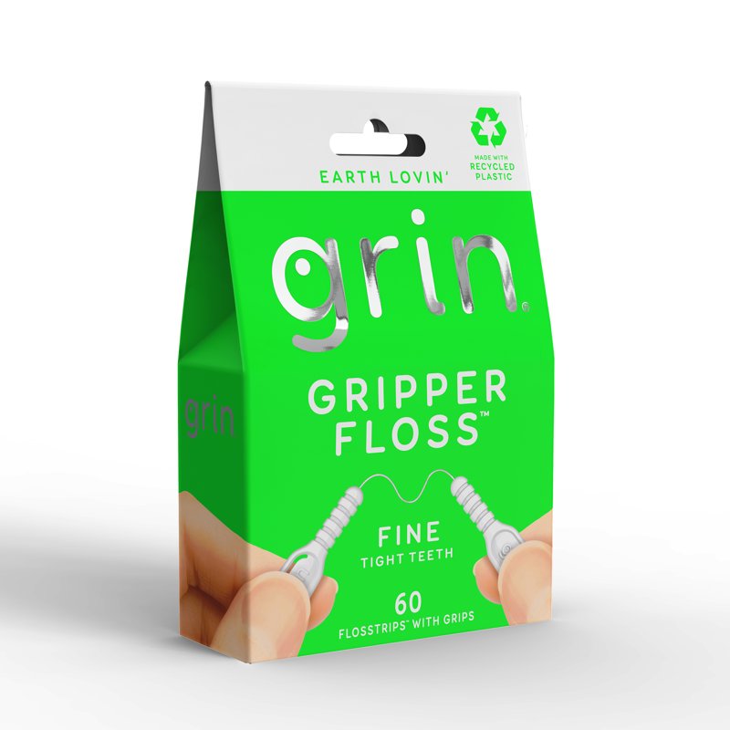 Fine Dental Floss with Finger Grips - 60 Count