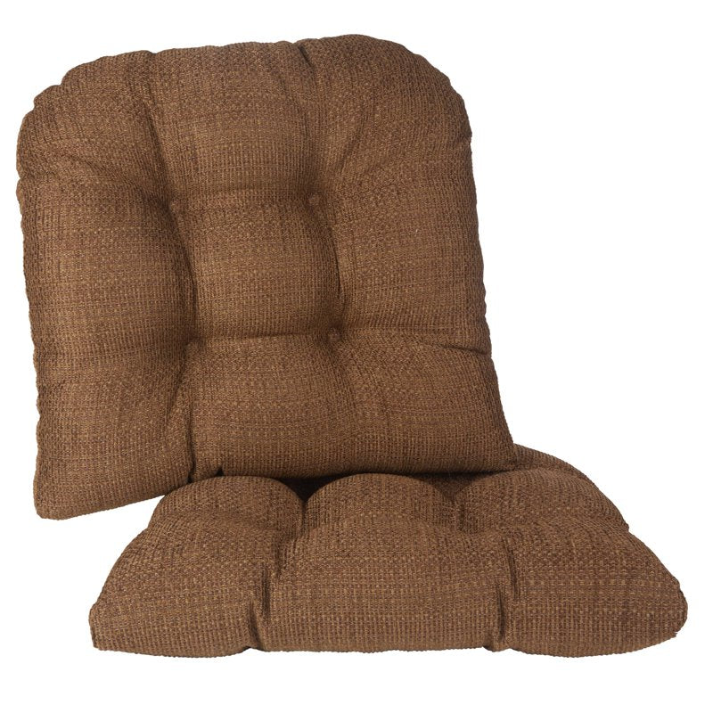 Non-Slip Chair Cushions Set of 2 - 15" x 15" - Brown
