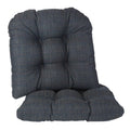 Non-Slip Chair Cushions - 15" x 15" Set of 2 - Navy
