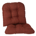 Non-Slip Chair Cushions Set of 2 - 15" x 15" - Red