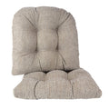 Non-Slip Chair Cushions Set of 2 - 15" x 15" Graystone