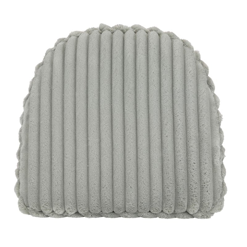 Non-Slip Plush Chair Cushion Set of 2 - Gray, 16" x 15" x 2"