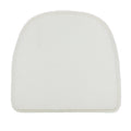 Non-Slip Plush Chair Cushion Set of 2 - 16" x 15" x 2" - Fleece White