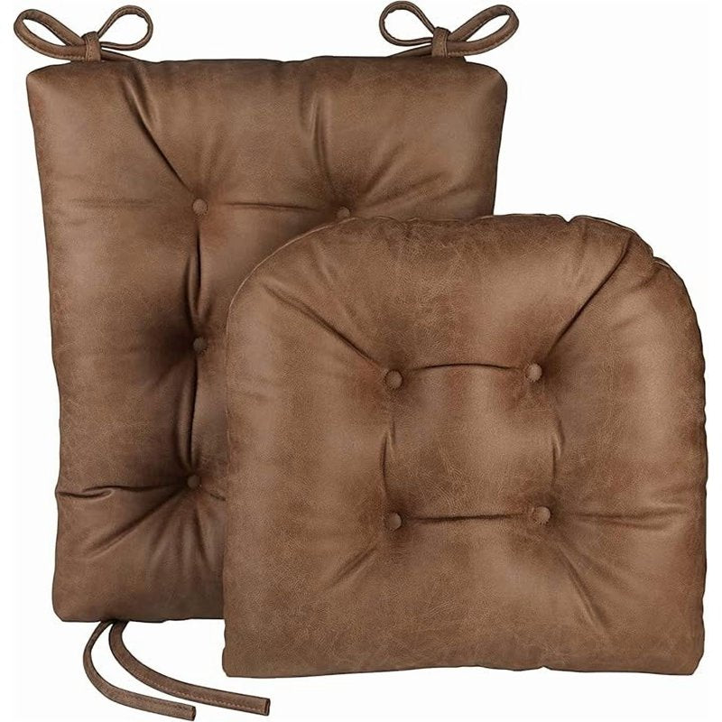 Non-Slip Rocking Chair Cushion Set - 2 Piece, Brown