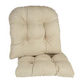 Non-Slip Chair Cushion Set - 15" x 15" - Stone - Set of 2