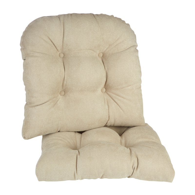 Non-Slip Chair Cushion Set - 15" x 15" - Stone - Set of 2