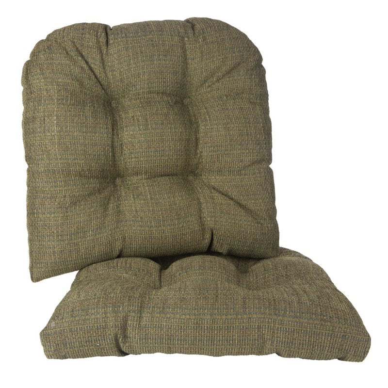 Non-Slip Chair Cushion Set - 17-Inch Gripper Pads - Green