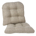 17-Inch Non-Slip Chair Cushions - Set of 2, Natural