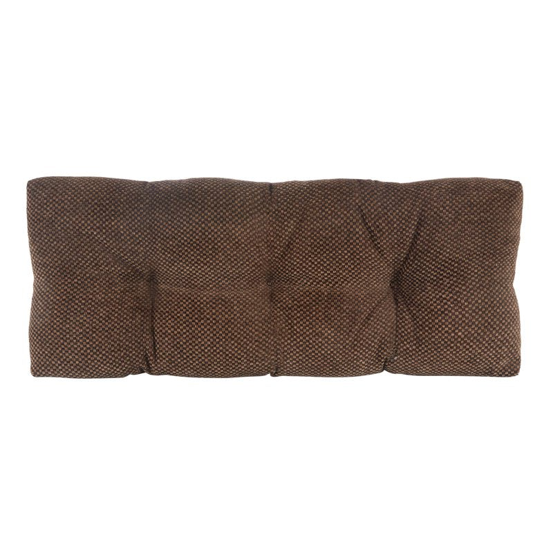 Tufted Bench Cushion with Non-Slip Gripper - 36 Inches, Brown