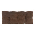 Tufted Bench Cushion with Non-Slip Gripper - 36 Inches, Brown