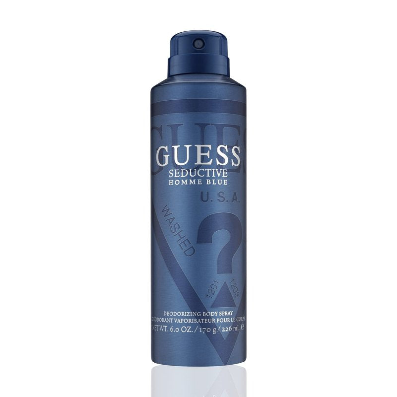 Seductive Homme Blue Men's Body Spray - Warm & Spicy Fragrance, 6 oz