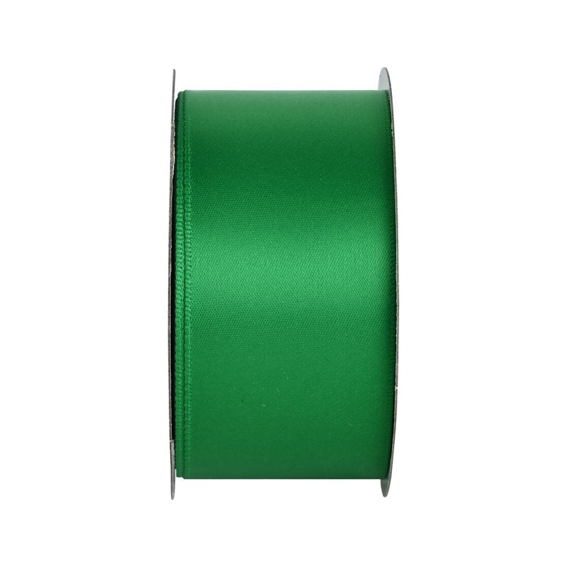Green Satin Ribbon 1.5 Inch Wide, 7 Yards for Crafting & Gift Wrapping