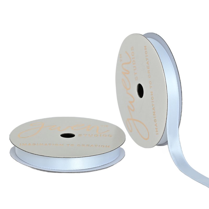White Satin Ribbon 7 Yards - Elegant Crafting & Gift Wrap Ribbon