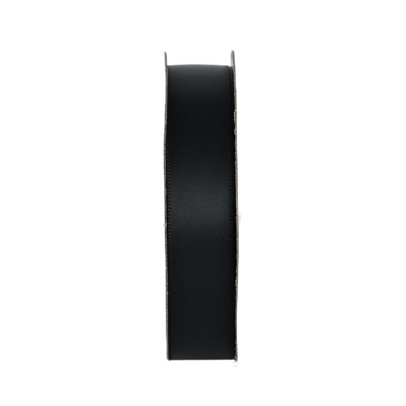 Black Satin Ribbon 5/8 Inch Wide - 7 Yards for Crafts & Gift Wrapping