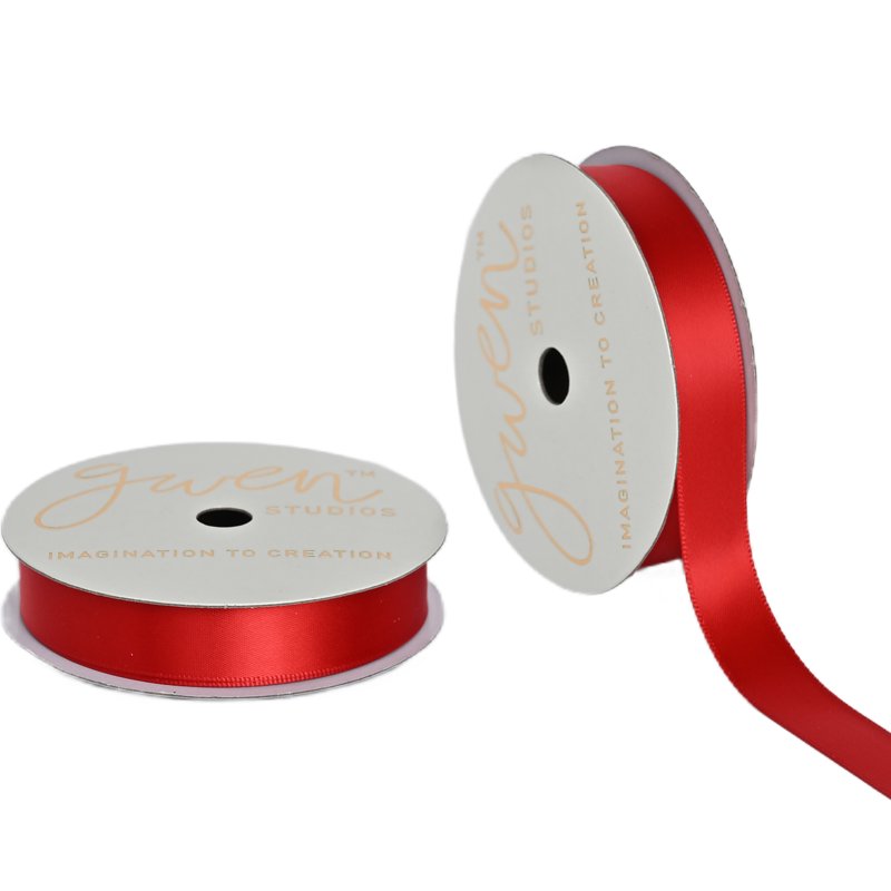 Red Satin Ribbon 7 Yards - Decorative Crafting and Gift Wrap