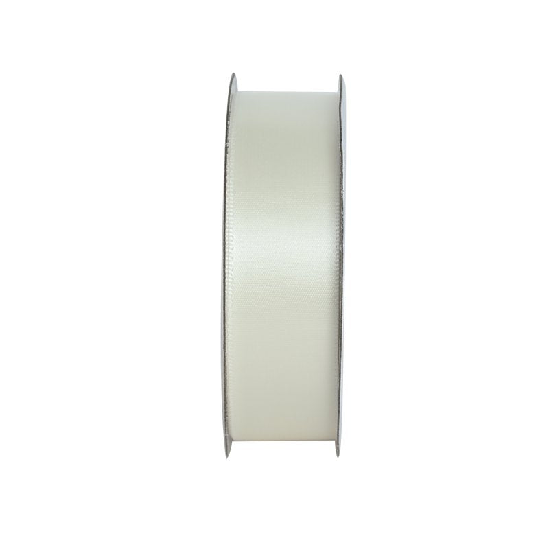 Cream Satin Ribbon 7 Yards - Elegant Crafting & Gift Wrap Accessory