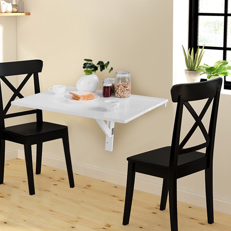 Wall-Mounted Drop-Leaf Table - Space-Saving Folding Design