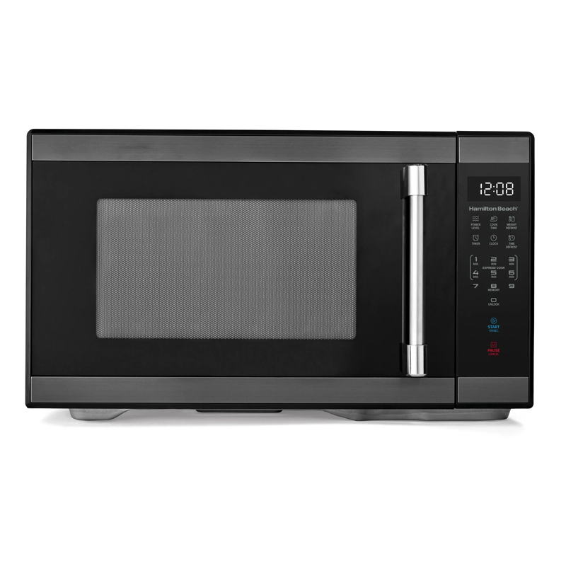 Countertop Microwave Oven - 1.1 Cu Ft, 1000W, Black Stainless