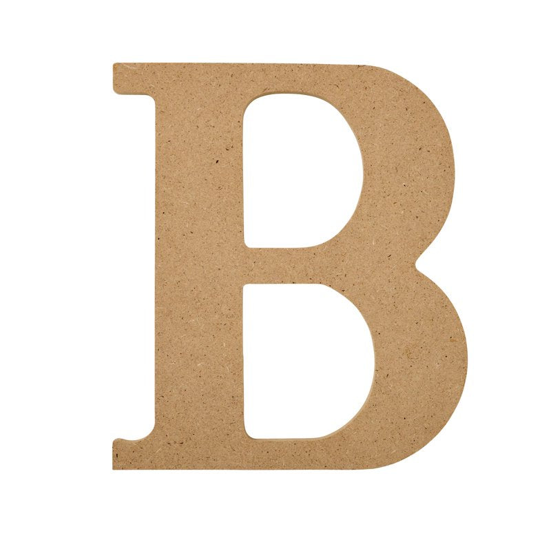 Unfinished Wood MDF Letter B - 5 Inch Craft Sign & Home Decor