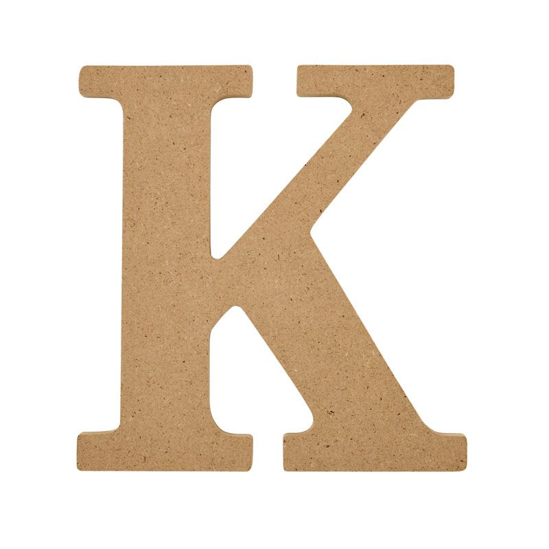 Unfinished MDF Wood Letter K - 5 Inch Personalize Home & Craft Projects