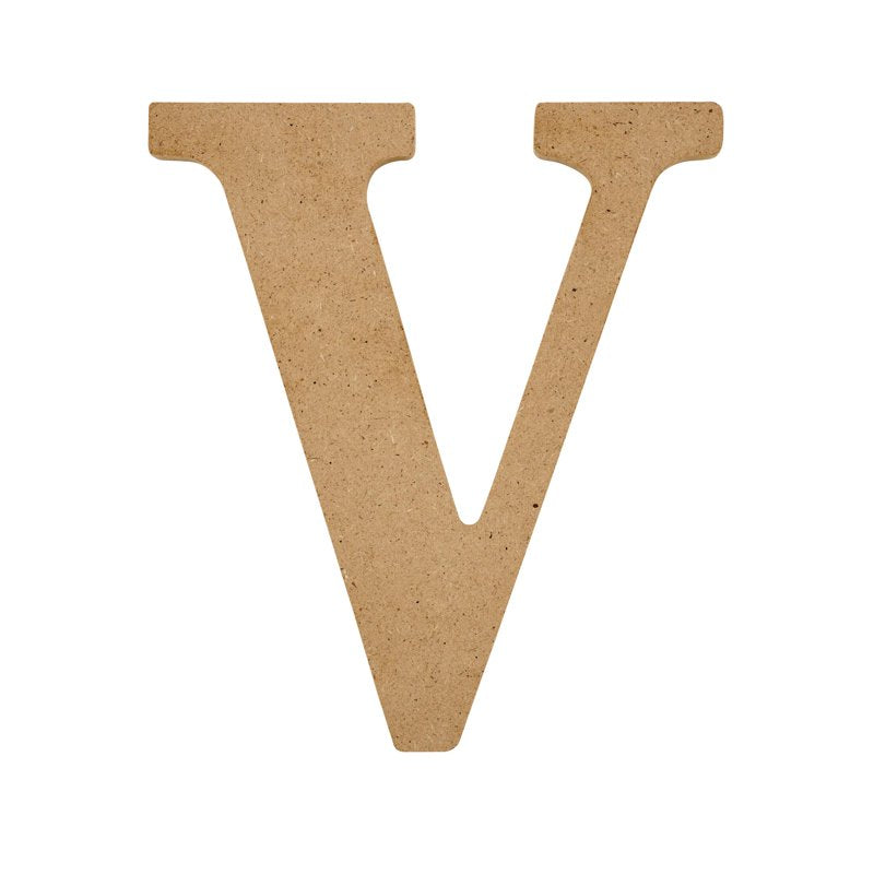 Unfinished Wood MDF Letter V - 5 Inch for Crafts & Home Decor (Variation of THIS listing)